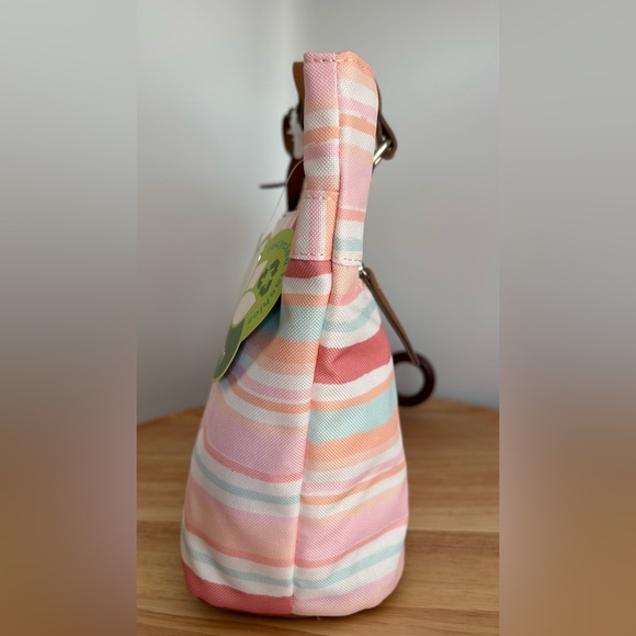 Lily Bloom Pastel Striped Tote Bag - Picture 3 of 4